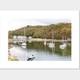 Solva harbour village, on St Brides bay, Pembrokeshire, Wales Posters and Art